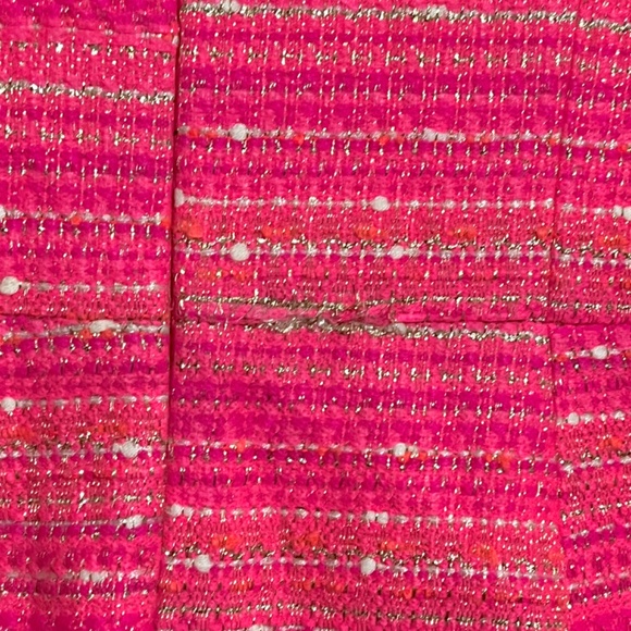Lilly Pulitzer Rylan A-Line Dress in Neon Pink Metallic Boucle - Picture 10 of 11